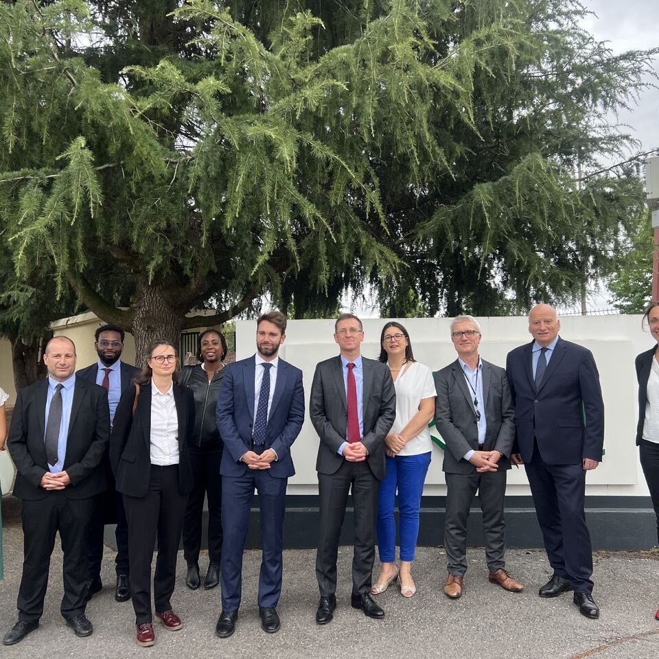 Official visit to our site in Montmorency, France